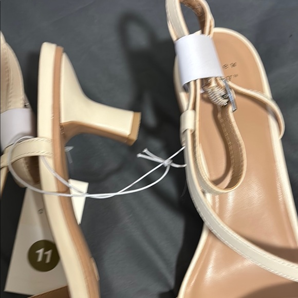 Beige Strappy Sandals - Picture 5 of 7